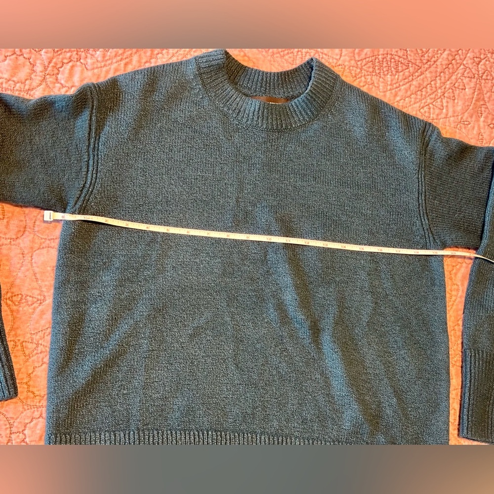 XS green blue Banana Republic crew neck sweater - Picture 5 of 12